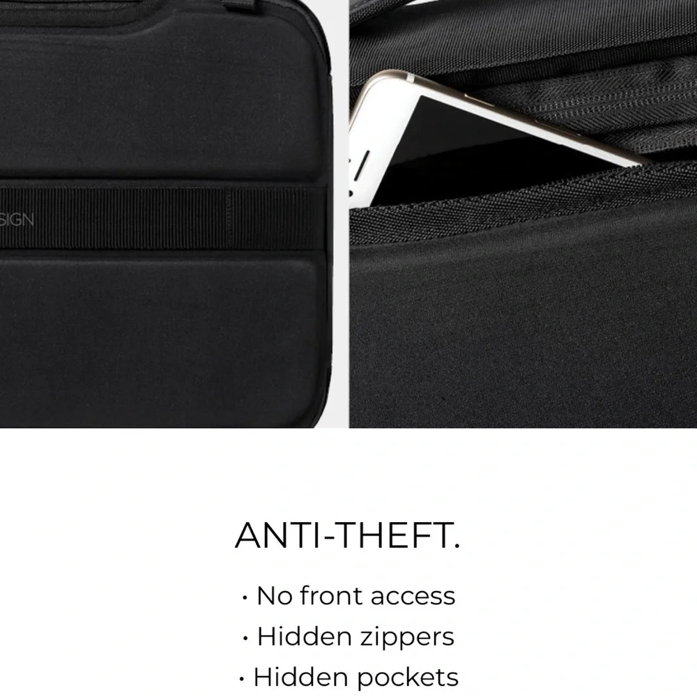 XD Design Bobby Bizz anti-theft backpack & briefcase, black